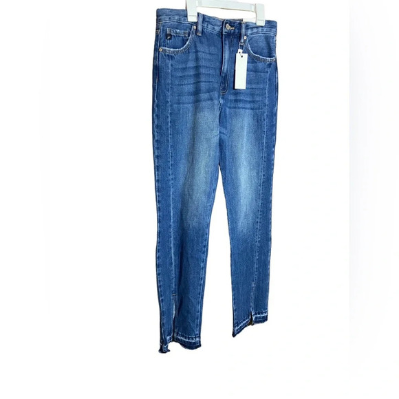 NWT KanCan MEDORA HIGH RISE 90'S SPLIT HEM STRAIGHT kc8721m Size 3 / 25 - Picture 6 of 12